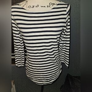 J Crew Womans Long Sleeve Striped Top Size XS